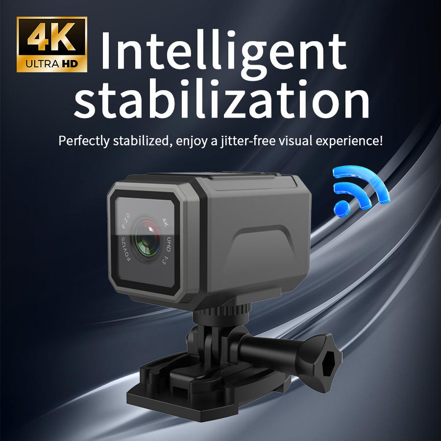 Action Camera 4K - Câmera de ação 4K EIS 125